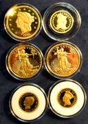 6 Coin Gold Plated Tribute Collection
