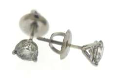 Brilliant 14kt WG Round Brilliant Cut Diamond Earrings