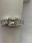 Ladies 14K White Gold 2.50 Carat Diamond Ring