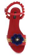 DOLCE & GABBANA Multicolor Handpainted Carretto Platform Heel