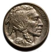 1913 D Raised Mound BU Buffalo Nickel