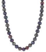 Elegant Peacock Black Pearl Necklace
