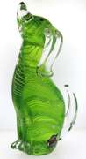 Art Glass Hand Blown Figurine Dog