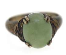 Sterling Silver Jade Ring