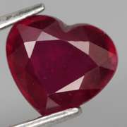 Captivating 2.17ct deep red heart cut Ruby