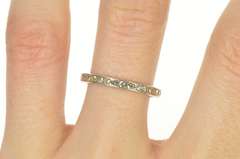 Platinum 0.75 Ctw Diamond Eternity Wedding Band Ring