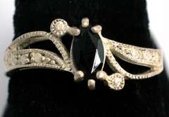 Sterling Silver Midnight Sapphire Ring