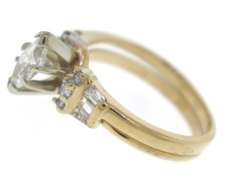 Glowing Marquise Center w Bagg & RBC Diamond Ring