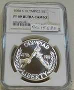 1988-S Olympics Sil PRF Dol NGC PF69UC