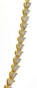 Remarkable 7.25ctw Diamond Tennis Yellow Gold Necklace