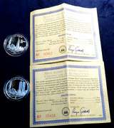 Freedom Tower 2 coin set of 1 oz Silver coins