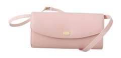 DOLCE & GABBANA  Pink Evening Long Mini Crossbody Borse 100% Leather Bag