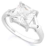 White Topaz Sterling Ring