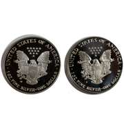 1987 S 2005 W Choice Frosty Proof Silver Eagle