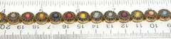 Wonderful Multi Color Sapphire Yellow Gold Bracelet