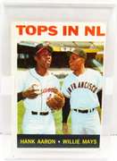 1964 Tops in NL, Aaron & Mays Baseball Card