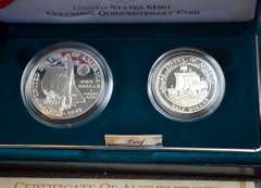 1992 Columbus 2 Coin Proof Set
