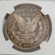BU 1878 Reverse Of 78 7 Tail Feathers NGC DMPL MS62 Morgan