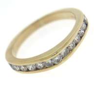 Beautiful Channel Set Diamond Dome Ring