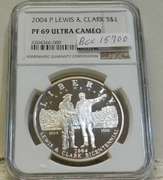 2004-P Lewis & Clark Sil PRF Dol NGC PF69UC