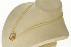 14K Yellow Gold Diamond Sail Boat Victorian Slide Charm/Pendant