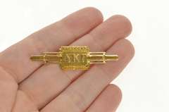 10K Yellow Gold Delta Kappa Gamma Female Educator Bar Pin/Brooch