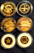 6 Coin Gold Plated Tribute Collection