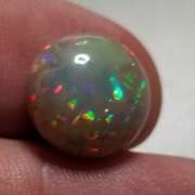 Stunning 6.35ct semi-black pinfire Welo Opal