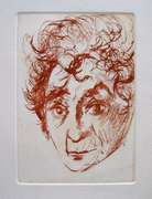 Salvador Dali, 'Portrait of Chagall' Etching