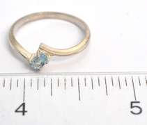 Sterling Sliver Blue Topaz Ring