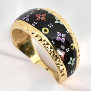 Neat 14k Enamel Band