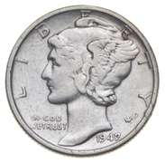 1942/1 Mercury Dime - Circulated