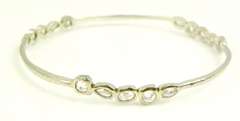 Silpada Magnifique Sterling CZ Bangle Bracelet