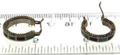 Sterling Silver Enamel Earring Hopp
