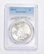 MS63 1887-O Morgan Silver Dollar - Graded PCGS