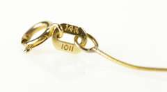 14K Yellow Gold 5.6mm Pearl Beaded Wire Link Chain Necklace