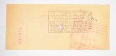 Walter Johnson Washington Senators Signed/Autographed Bank Check 1941