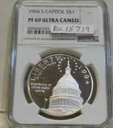 1994-S Capitol Sil PRF Dol NGC PF69UC