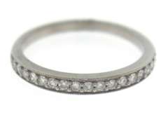 Favorite White Gold Milgrain Diamond Band