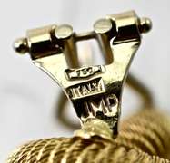 Exquisitely-Made 18K Entwined-Circles Earrings