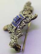 Sterling Silver Marcasite Pin