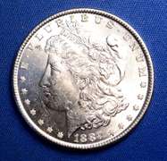 1887 B.U. MORGAN SILVER DOLLAR