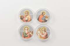 2011 Niue $2 Evangelists 1 Oz Silver PF Gold Plating 4 Coin Set Box