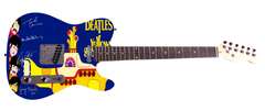The Beatles Facsimile Autographed Custom Graphics Guitar