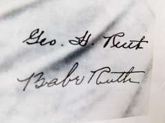 Black & White Signed Photo Prints - Williams & Ruth w/COA