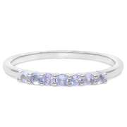 Tanzanite Sterling Band
