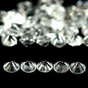 Outstanding 9.61ct diamond white Zircon set