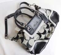 Black, White and Grey Signature Coach