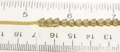 Remarkable 7.25ctw Diamond Tennis Yellow Gold Necklace