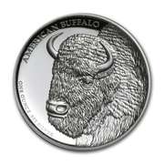 2014 Tuvalu American Buffalo 1oz .999 Silver High Relief Coin Perth Mint w/ box